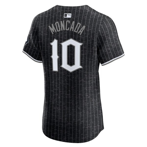 Yoan Moncada Chicago White Sox Nike City Connect Elite Player Jersey - Black