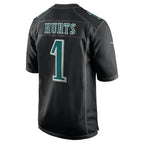 Jalen Hurts Philadelphia Eagles Nike Super Bowl LIX Fashion Game Player Jersey - Carbon Black