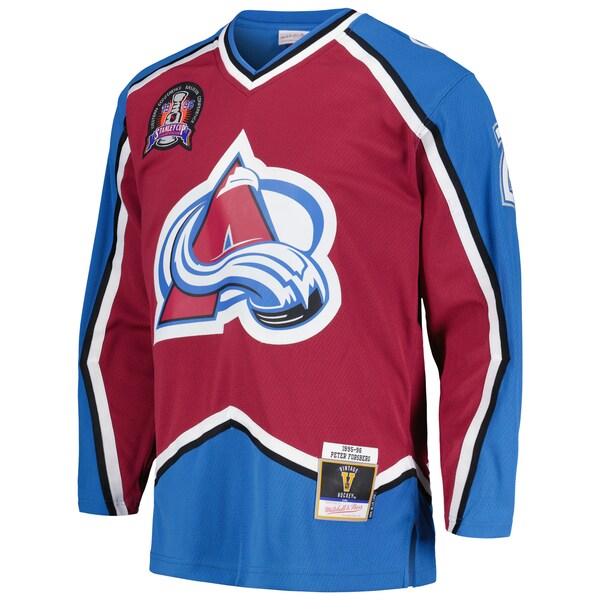 Peter Forsberg Colorado Avalanche  1995/96 Blue Line Player Jersey - Burgundy