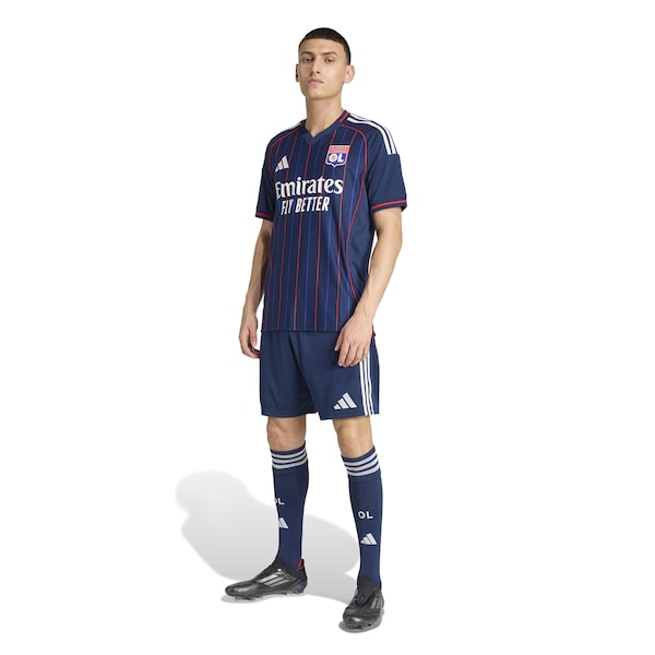 Olympique Lyonnais adidas 2025/26 Away Replica Jersey - Blue/White