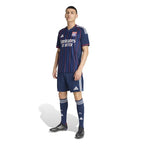 Olympique Lyonnais adidas 2025/26 Away Replica Jersey - Blue/White