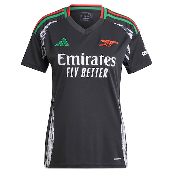 Arsenal adidas Women's 2024/25 Away Replica Jersey - Black
