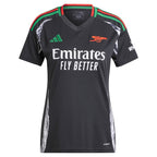Arsenal adidas Women's 2024/25 Away Replica Custom Jersey - Black