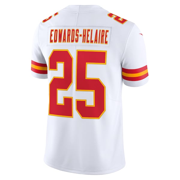 Clyde Edwards-Helaire Kansas City Chiefs Nike Vapor Limited Jersey - White/Red