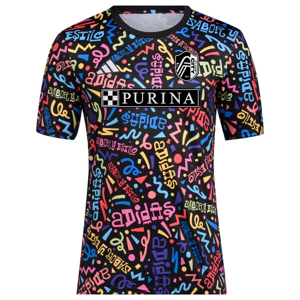 St. Louis City SC adidas 2024 Hispanic Heritage Pre-Match Top - Black