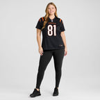 Jermaine Burton Cincinnati Bengals Nike Women's  Game Jersey -  Black