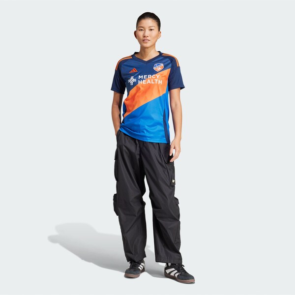 FC Cincinnati adidas Women's 2025 Orange and Blue Legacy Kit Replica Jersey - Blue