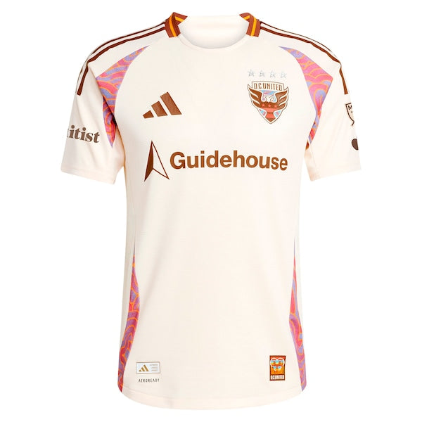 Aaron Herrera D.C. United adidas 2025 The Soul Kit Authentic Player Jersey - Natural