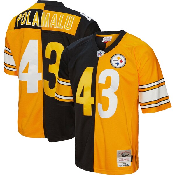 Troy Polamalu Pittsburgh Steelers 2005 Split Legacy Replica Jersey - Black/Gold