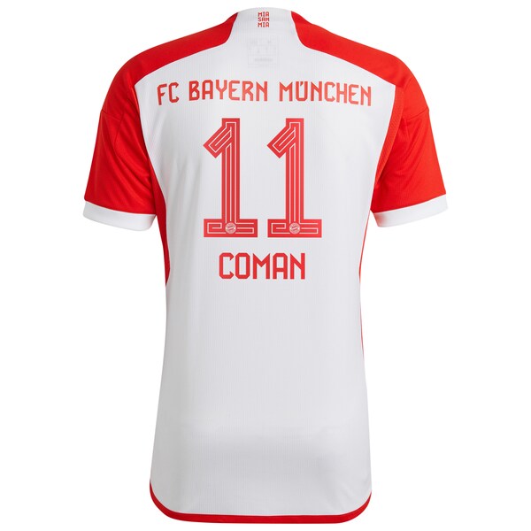 Kingsley Coman Bayern Munich adidas Youth 2023/24 Home Replica Jersey - White/Green