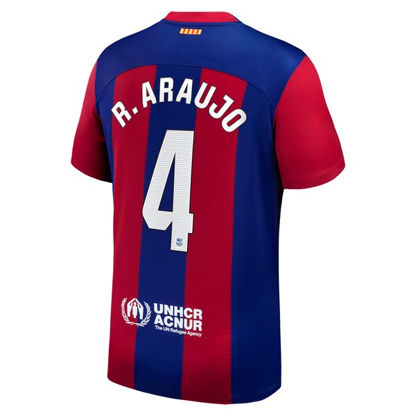 Ronald Araujo Barcelona Nike 2023/24 Home Replica Jersey - Royal/Aqua/White