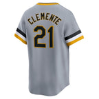 Roberto Clemente Pittsburgh Pirates Nike Throwback Cooperstown Collection Limited Jersey - Gray
