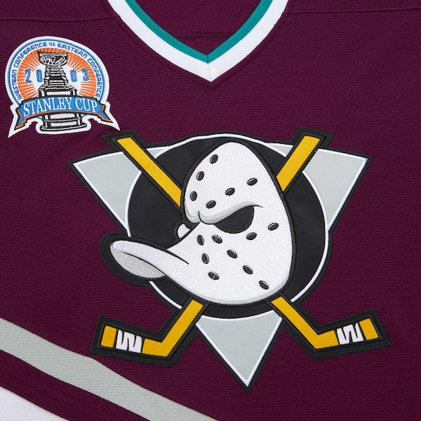 Jean-Sebastien Giguere Anaheim Ducks 2002-03 Power Play Jersey - Purple
