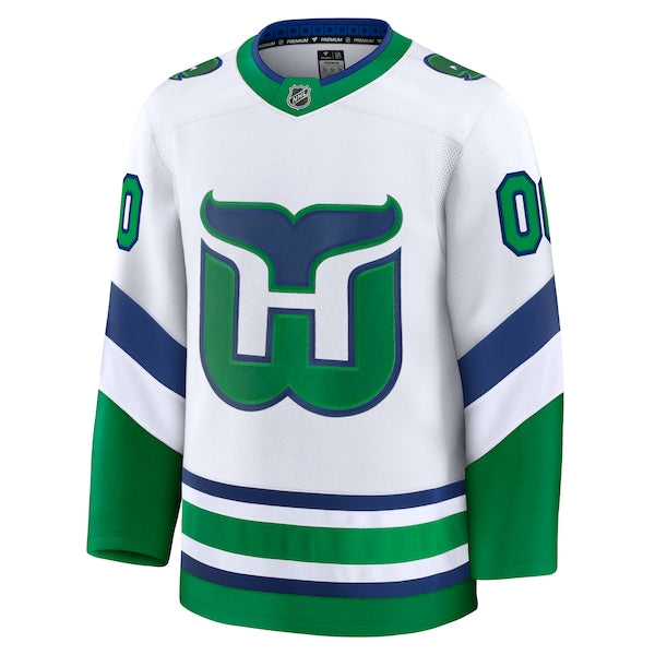 Carolina Hurricanes  Throwback Premium Custom Jersey - White