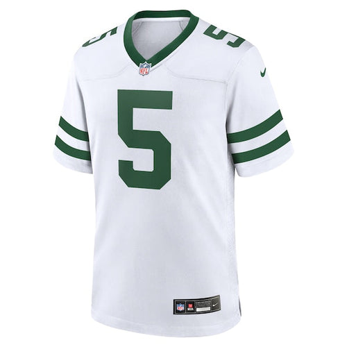 Garrett Wilson New York Jets Nike Game Jersey - Legacy White/Black/Green