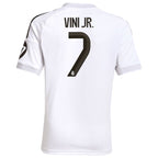 Vini Jr. Los Merengues adidas Youth 2025/26 Home Replica Jersey - White/Blue