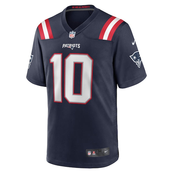 Mac Jones New England Patriots Nike Player Game Jersey - Navy/Red/White