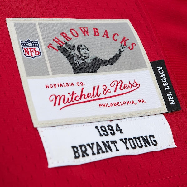 Bryant Young San Francisco 49ers Legacy Replica Jersey - Scarlet/White