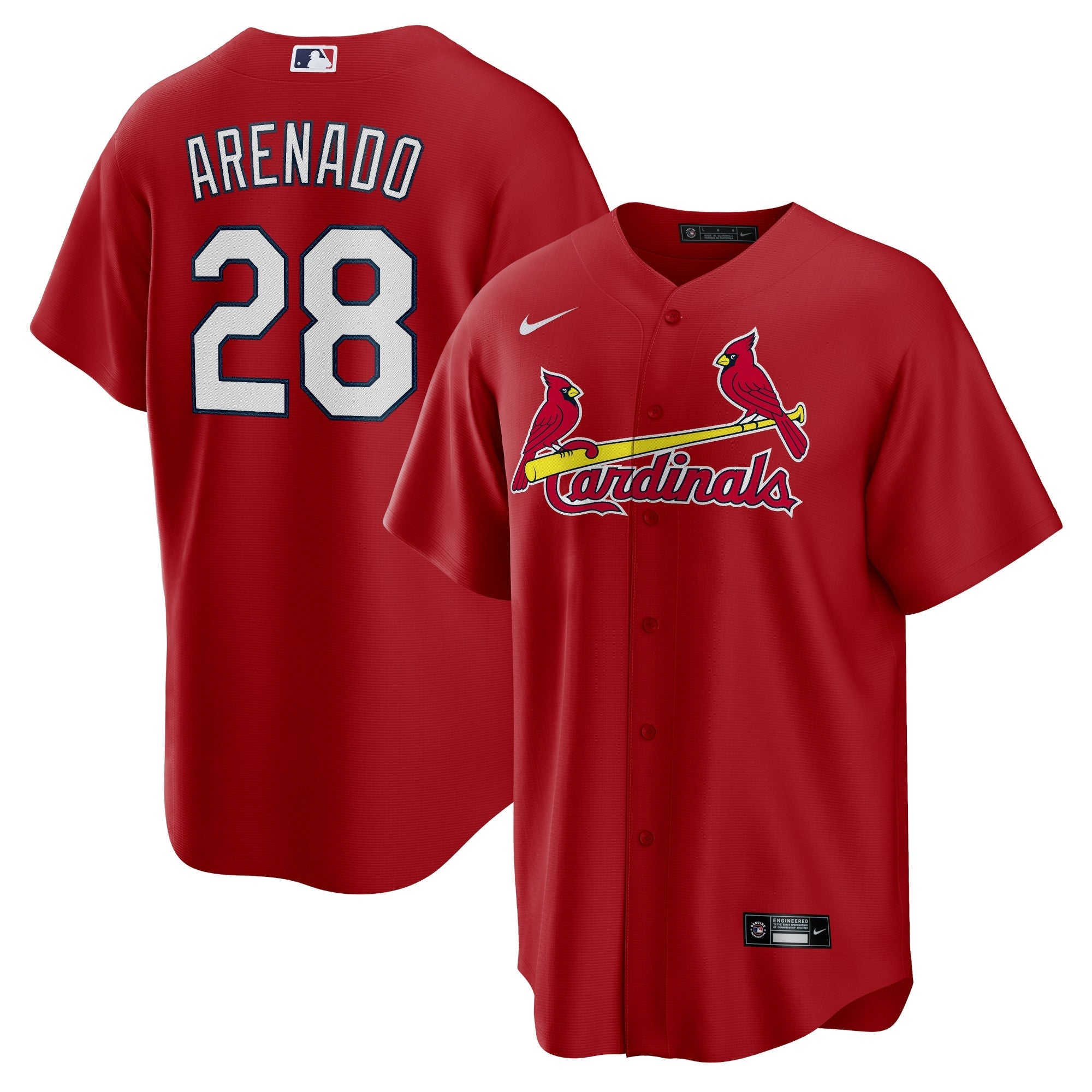 Nolan Arenado St. Louis Cardinals Nike Alternate Official Replica Player Jersey - Cream/Light Blue/Red/White