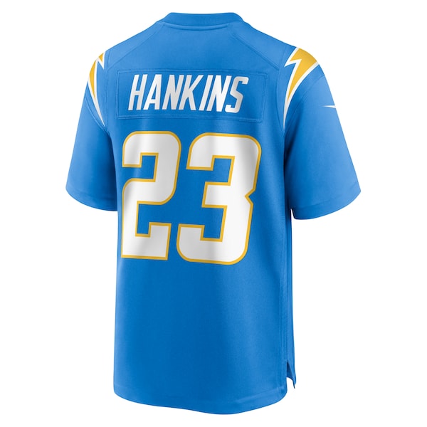Matt Hankins Los Angeles Chargers Nike Team Game Jersey -  Powder Blue