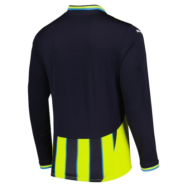 Manchester City Puma 2024/25 Away Replica Long Sleeve Jersey - Navy