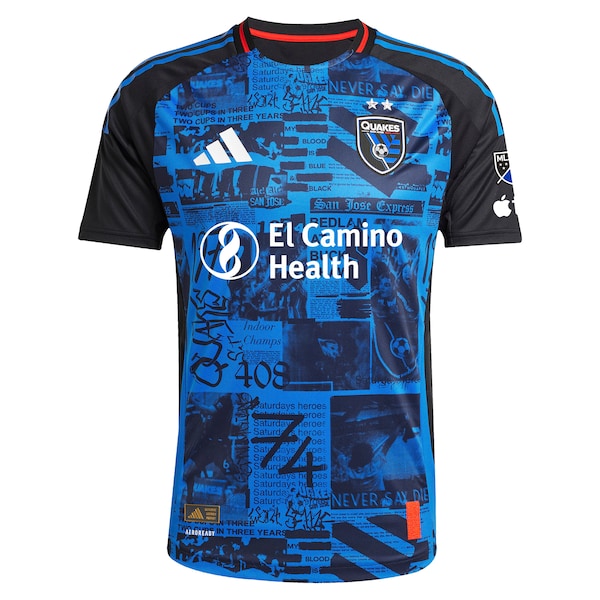 Cristian Arango San Jose Earthquakes adidas 2025 Headliner Authentic Player Jersey - Black
