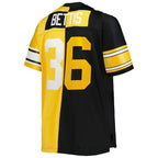 Jerome Bettis Pittsburgh Steelers Big & Tall Split Legacy Retired Player Replica Jersey - Black/Gold