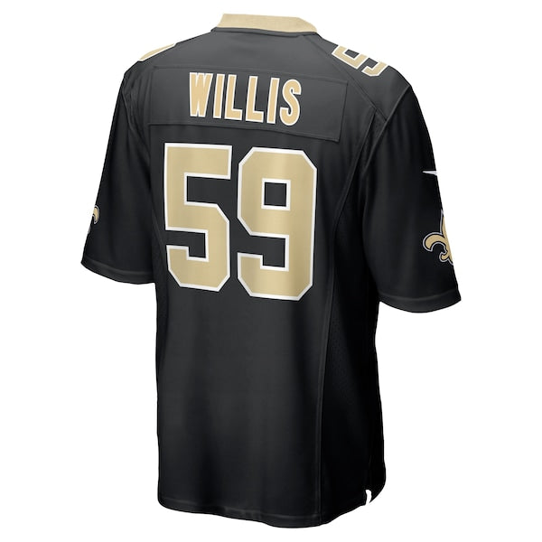 Jordan Willis New Orleans Saints Nike Team Game Jersey -  Black