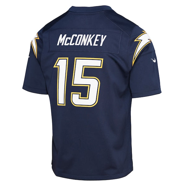 Ladd McConkey Los Angeles Chargers Nike Youth Alternate Super Chargers Game Player Jersey - Navy/Gold