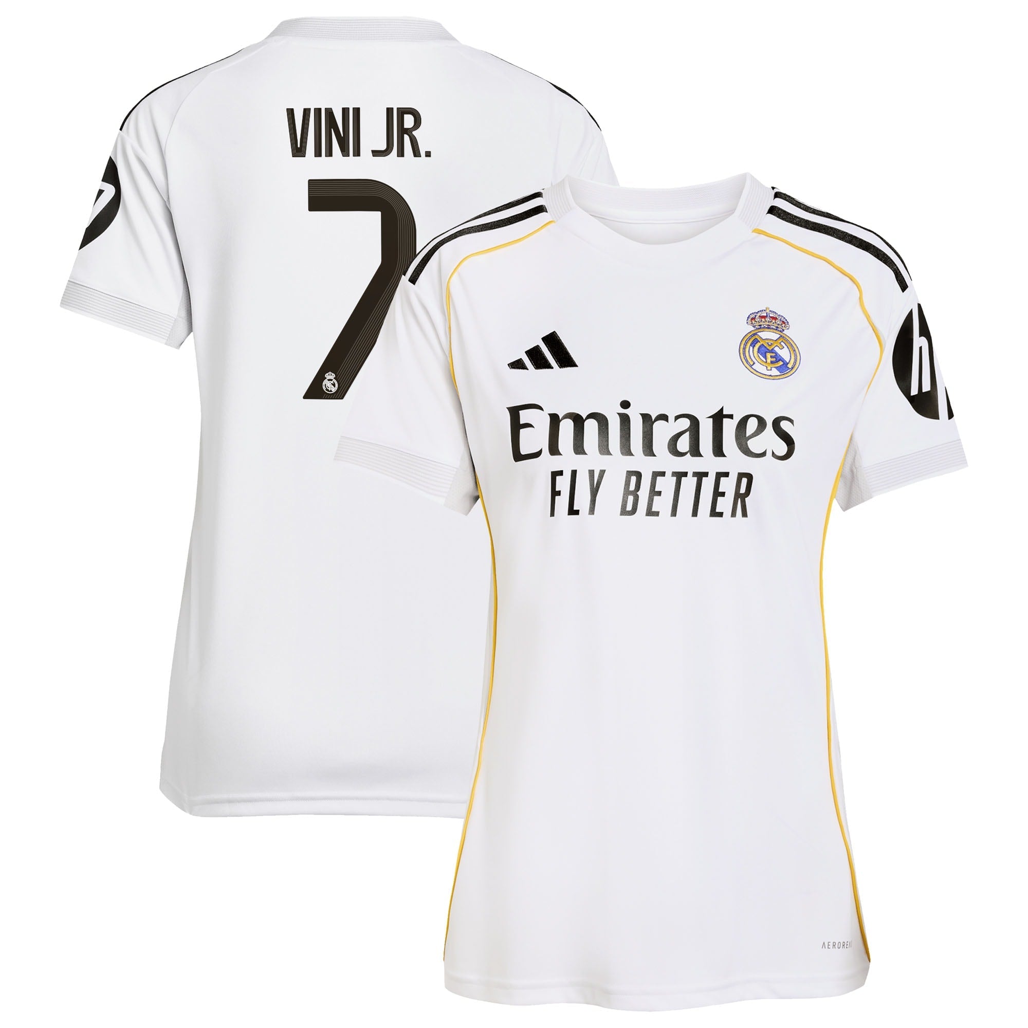 Vini Jr. Los Merengues adidas Women's 2025/26 Away Replica Player Jersey - Blue/White