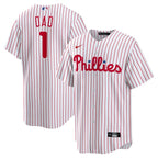 Philadelphia Phillies Nike #1 Dad Home Replica Jersey - White