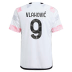 Dušan Vlahović Juventus adidas Youth 2023/24 Away Replica Jersey - White