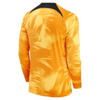 Netherlands National Team Nike 2022/23 Home Breathe Stadium Replica Blank Long Sleeve Jersey - Orange