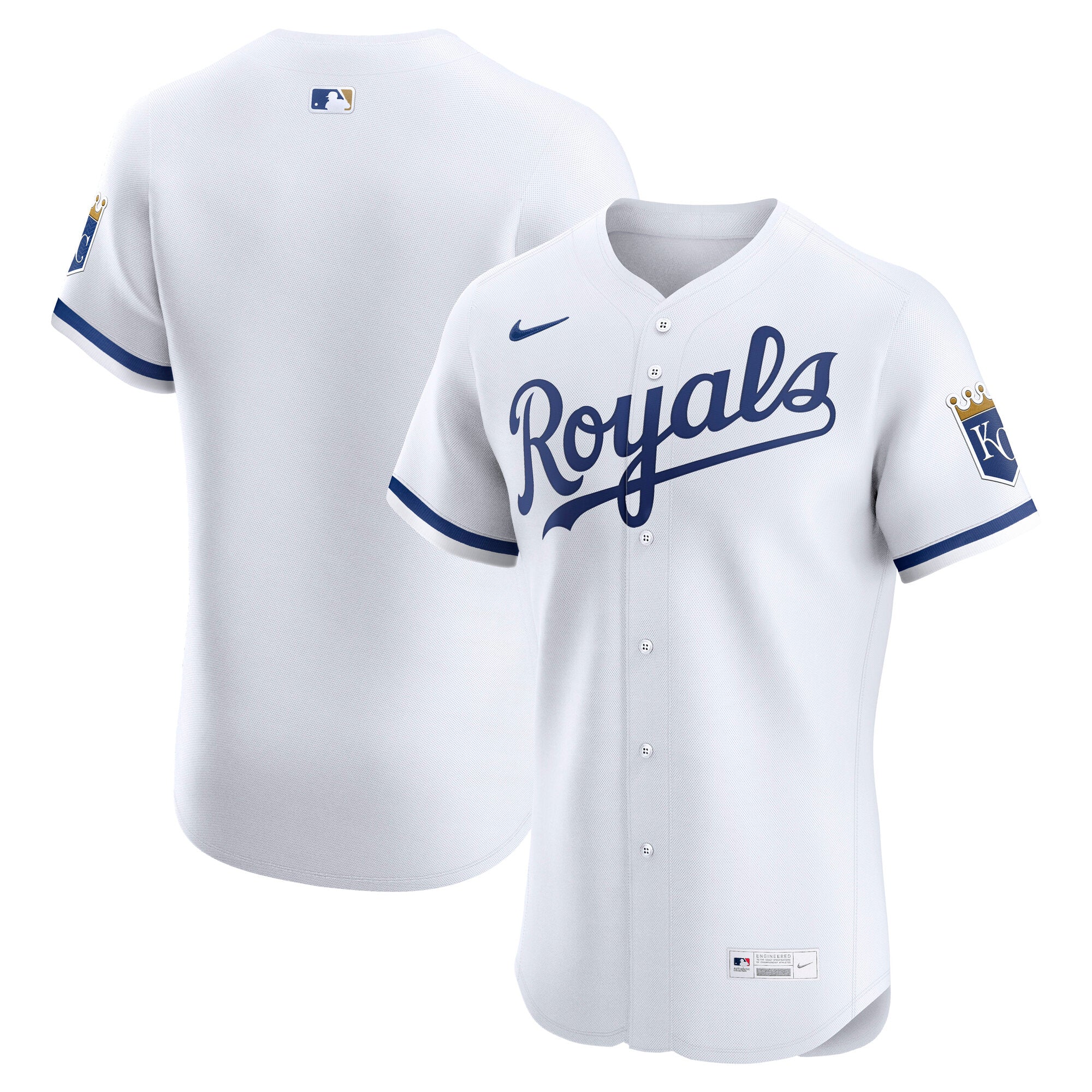 Kansas City Royals Nike Alternate Elite Jersey - Light Blue/White/Royal