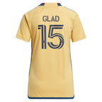 Justen Glad Real Salt Lake adidas Women's 2024 The Beehive State Kit Replica Player Jersey - Gold