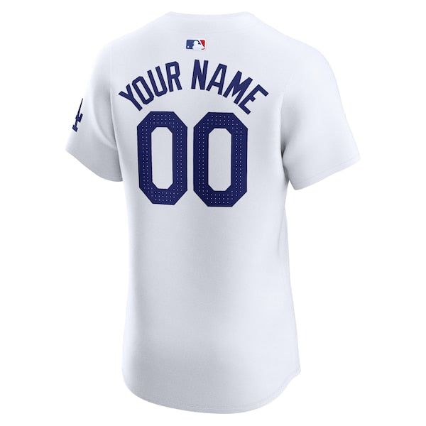 Los Angeles Dodgers Nike Home Elite Custom Jersey - White