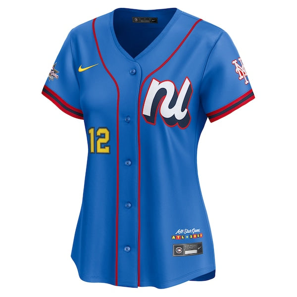 Francisco Lindor National League Nike Women's 2025 All-Star Edition Limited Player Jersey - Blue