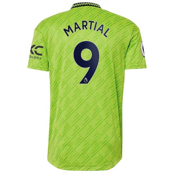Anthony Martial Manchester United adidas 2022/23 Third Authentic Player Jersey - Neon Green