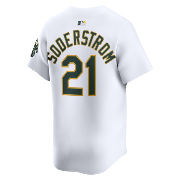 Tyler Soderstrom Athletics Nike Home Limited Player Jersey - White