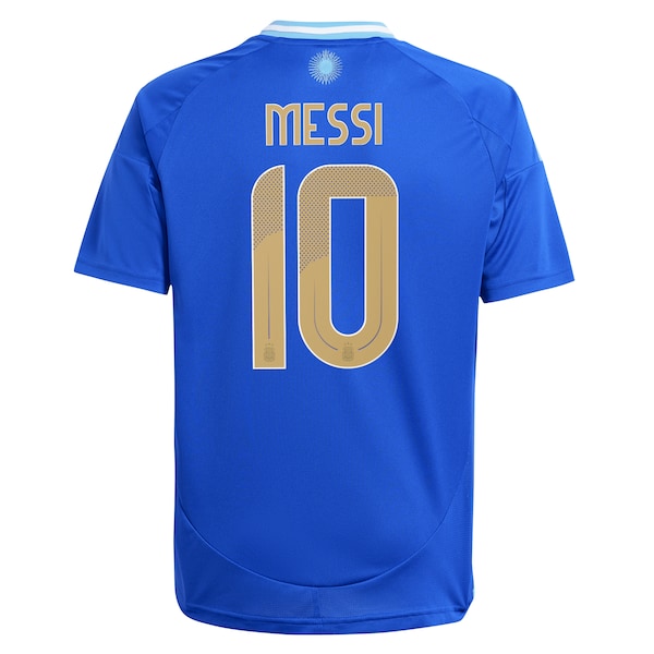 Lionel Messi Argentina National Team adidas Youth 2024 Away Replica Player Jersey - Blue/White