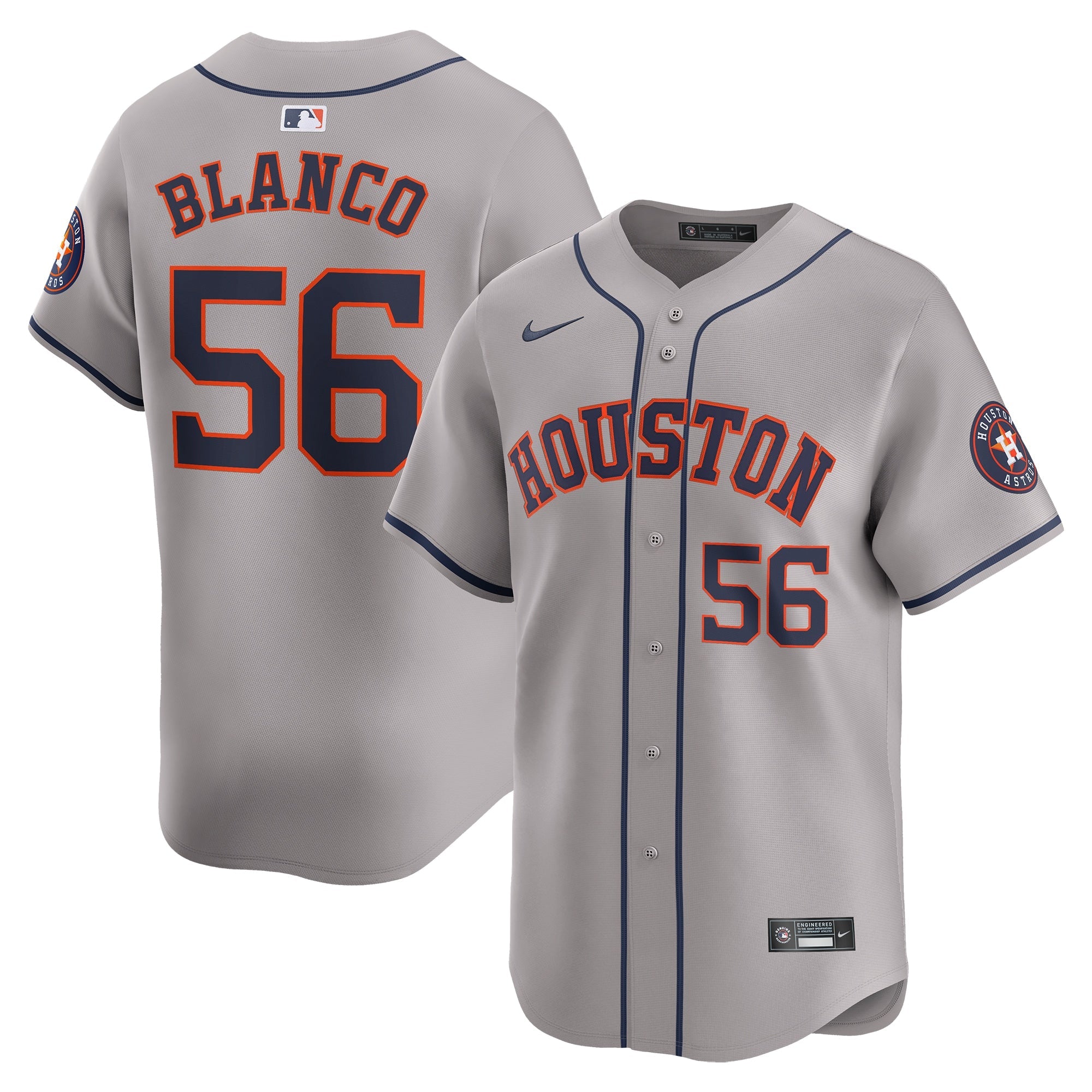 Ronel Blanco Houston Astros Nike Home Limited Player Jersey - White/Gray