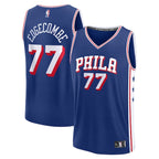 V. J. Edgecombe Philadelphia 76ers  Youth 2025 NBA Draft First Round Pick Fast Break Replica Jersey - Icon Edition - Royal