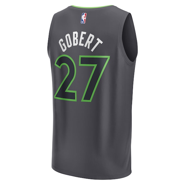 Rudy Gobert Minnesota Timberwolves  Fast Break Replica Player Jersey - Statement Edition - Black