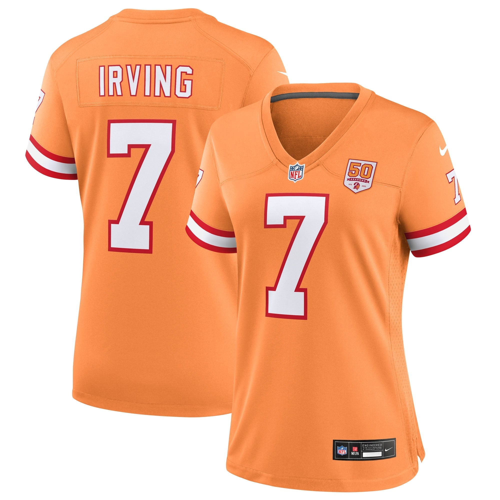 Bucky Irving Tampa Bay Buccaneers Nike Women's 50th Season Team Game Jersey - Red/White/Creamsicle