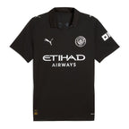 Manchester City Puma 2025/26 Away Replica Custom Jersey - Black/Light Blue/Green