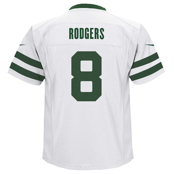 Aaron Rodgers New York Jets Nike Preschool Alternate Game Jersey - White/Green