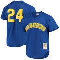 Ken Griffey Jr. Seattle Mariners Cooperstown Mesh Batting Practice Jersey - Royal/Navy