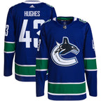 Quinn Hughes Vancouver Canucks adidas Home Authentic Primegreen Player - Jersey - Blue