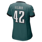 Kindle Vildor Philadelphia Eagles Nike Women's  Game Jersey - Midnight Green