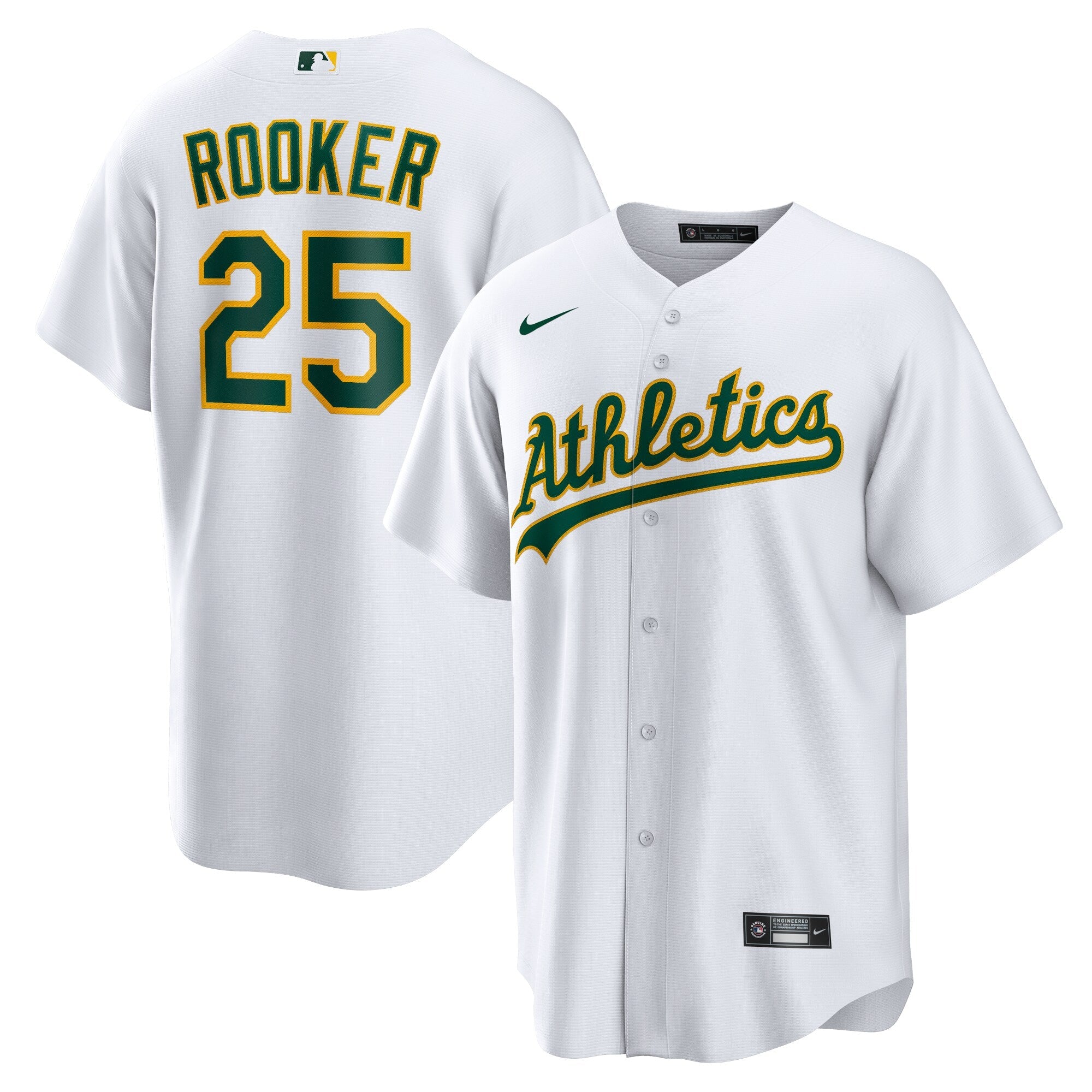 Brent Rooker Oakland Athletics Nike Alternate Replica Jersey - Kelly Green/White